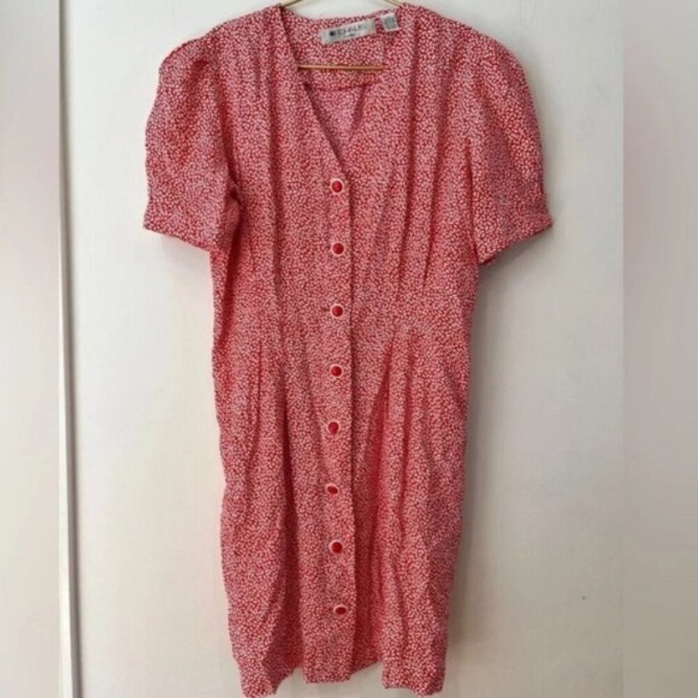 Red Floral Mini Dress